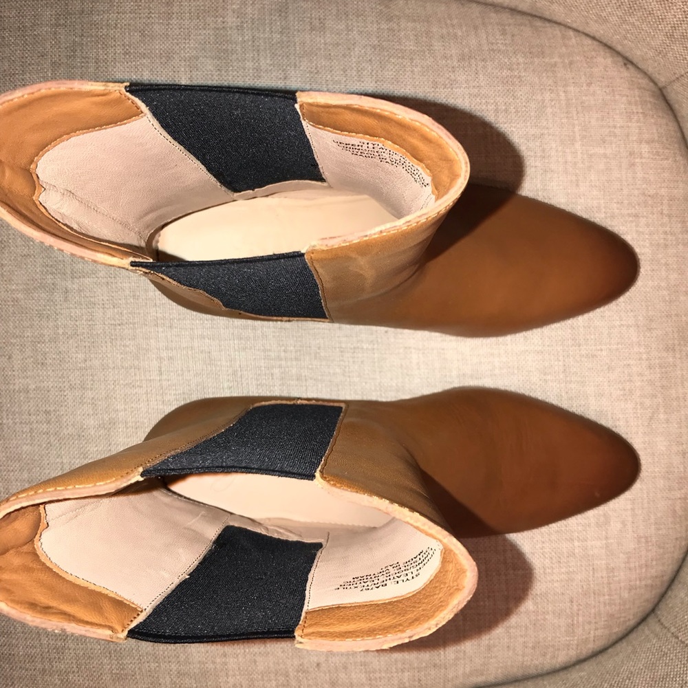 J. Crew Leather High-Shaft Stacked-Heel Boots II Size 7.5M || NWOT - Picture 8 of 8